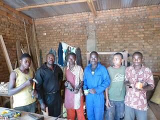 Das Team Anfang 2012 in der Zwischenstation in Bukavu